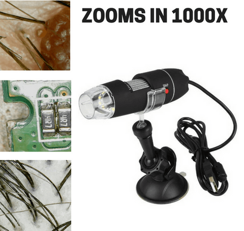 Super USB Microscope Camera - 1000X Zoom