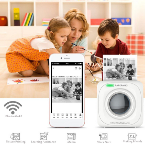 Image of Mini Portable Wireless Phone Photo Printer