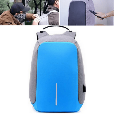 Image of Waterproof Anti-Theft Backpack with USB Charging Port - Unisex