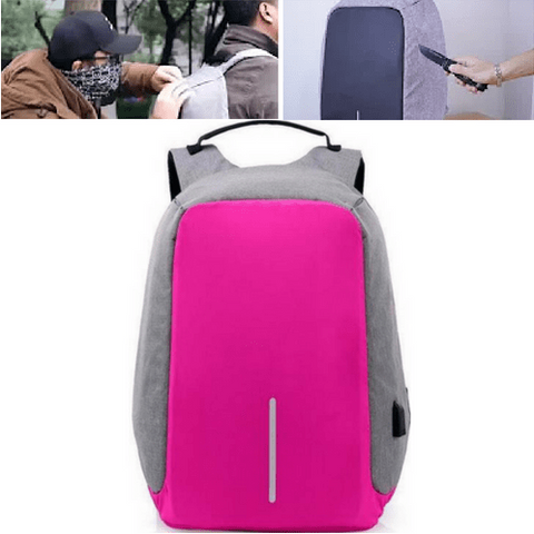 Image of Waterproof Anti-Theft Backpack with USB Charging Port - Unisex