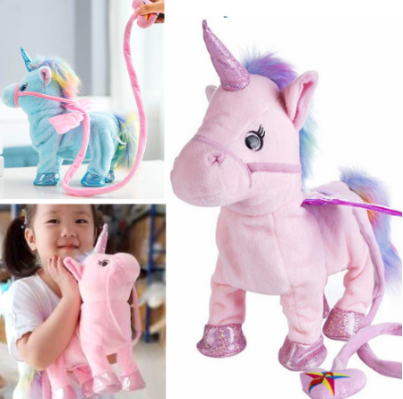 Image of Electric Walking Unicorn Plush Toy