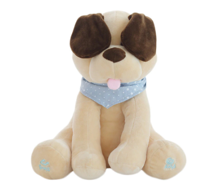 Image of Peek-a-Boo Puppy Toy – Singing Dog