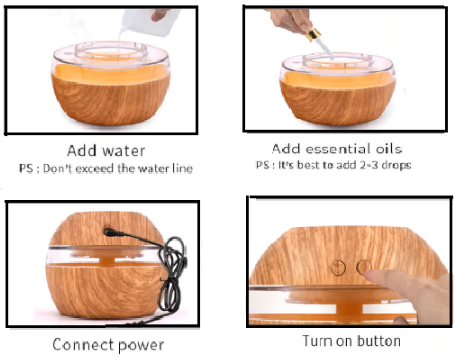 Image of Essential Oil Diffuser Humidifier