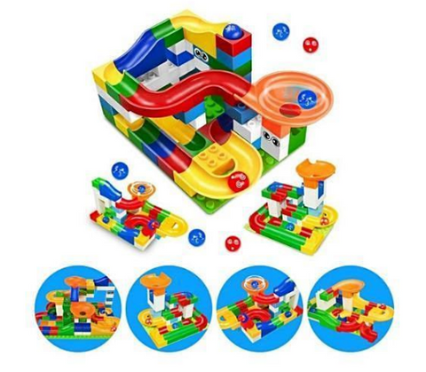 Image of Marble Race Game – Educational Building Blocks Toy