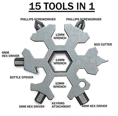 Image of 15-in-1 Hexagon Multi-Tool