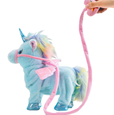 Image of Electric Walking Unicorn Plush Toy