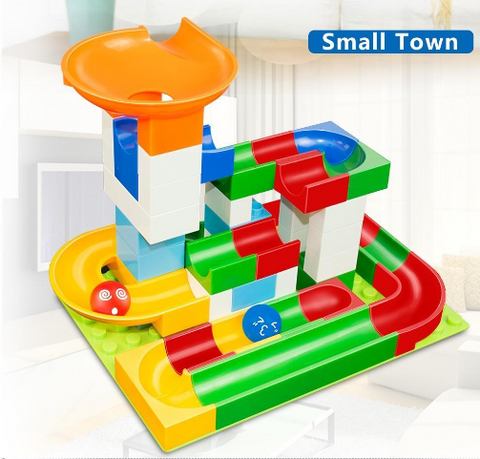 Image of Marble Race Game – Educational Building Blocks Toy