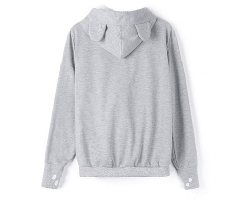 Image of Cat Pouch Hoodie with Ears – Pet Holder Sweatshirt