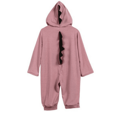 Image of Cute Hooded Dinosaur Romper