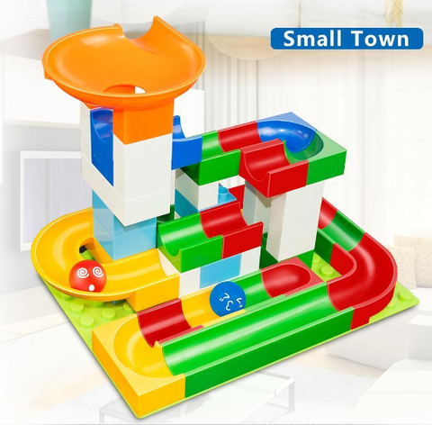 Image of Marble Race Game – Educational Building Blocks Toy