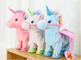 Image of Electric Walking Unicorn Plush Toy