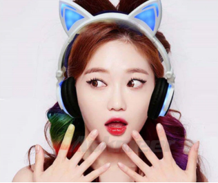 Image of Cat Ear LED Headphones – USB Rechargeable