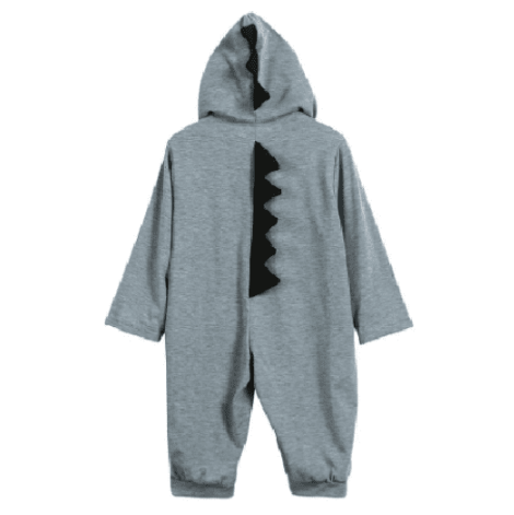 Cute Hooded Dinosaur Romper