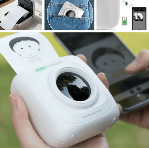 Image of Mini Portable Wireless Phone Photo Printer